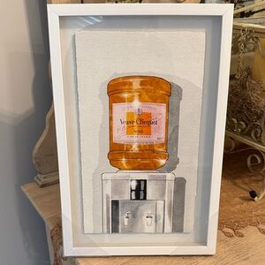 Veuve Clicquot Orange Art Print - Framed Home Art